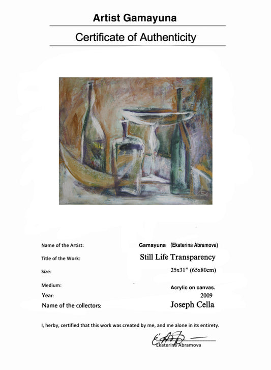 Still Life Transparency