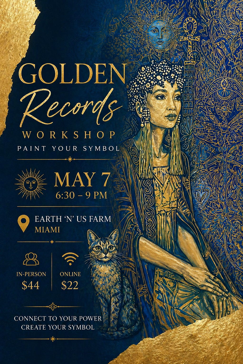 Golden Records Workshop  - Paint Your Symbol | May 7, Miami + Online Access