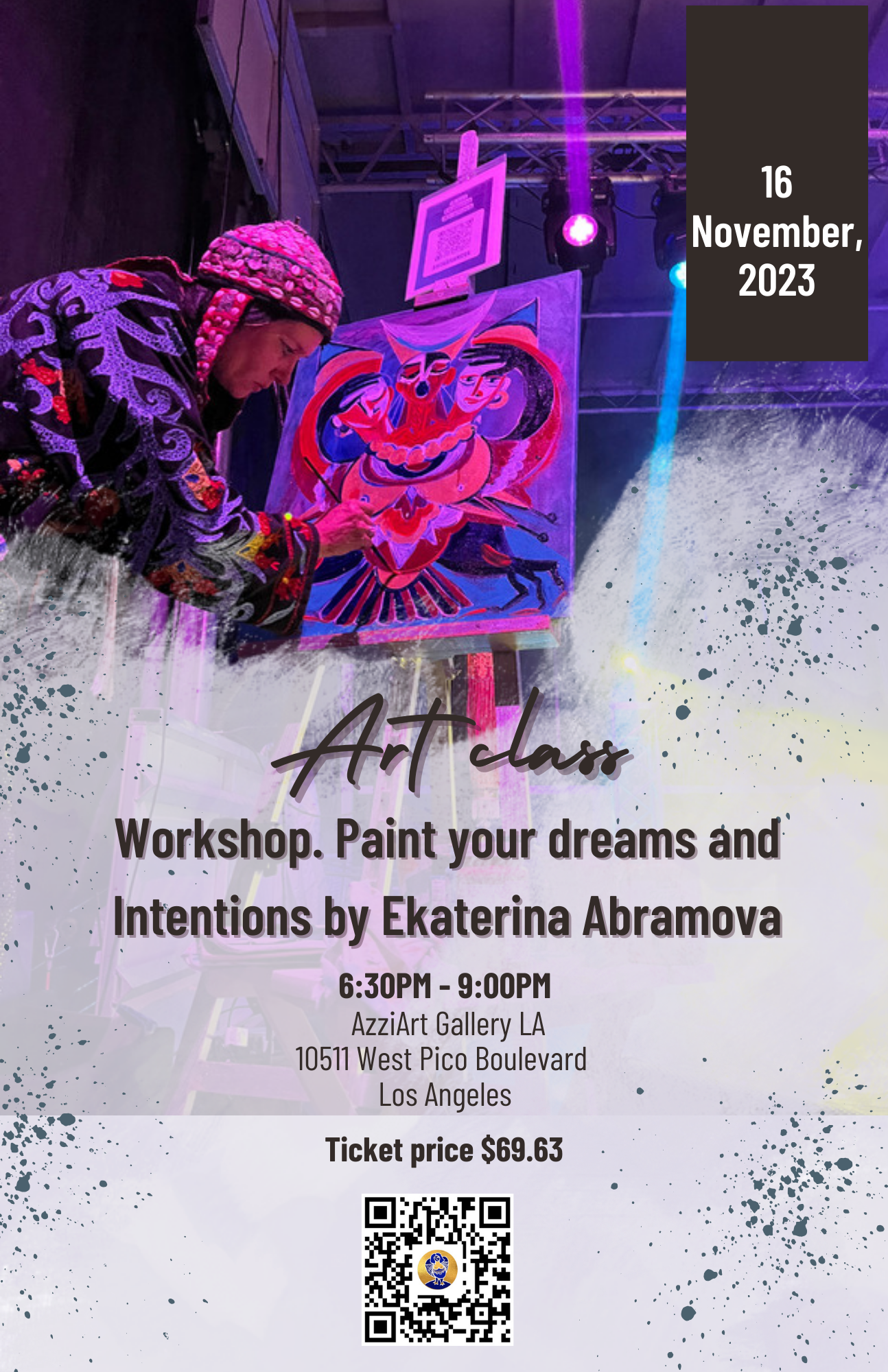PAINT YOUR DREAMS AND INTENTIONS workshop.
