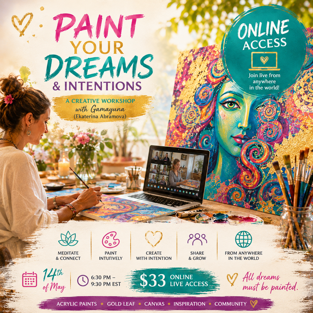 Paint Your Dreams & Intentions.