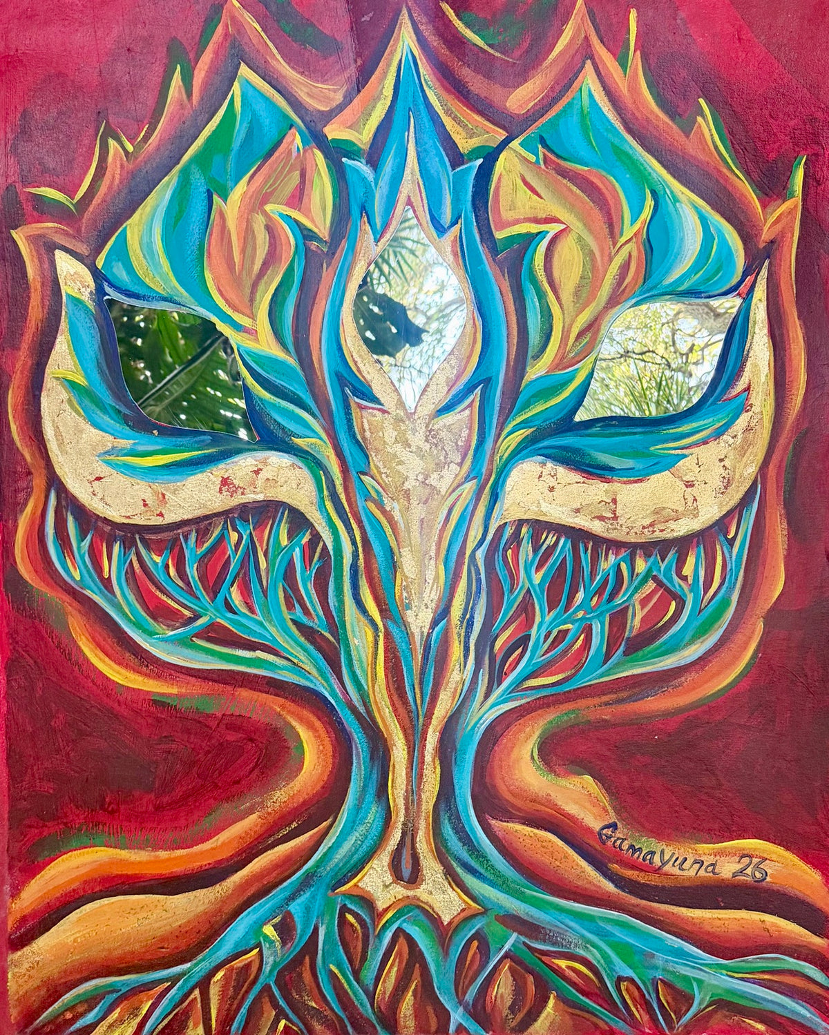 Tree Of Light — original painting by Gamayuna (Ekaterina Abramova)