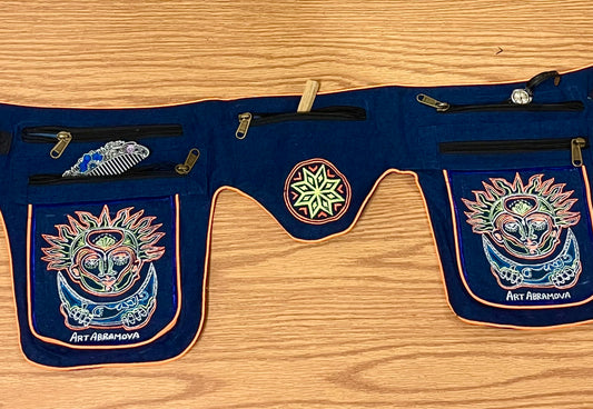 Denim Fest Belt The Dance of the Sun & the Moon