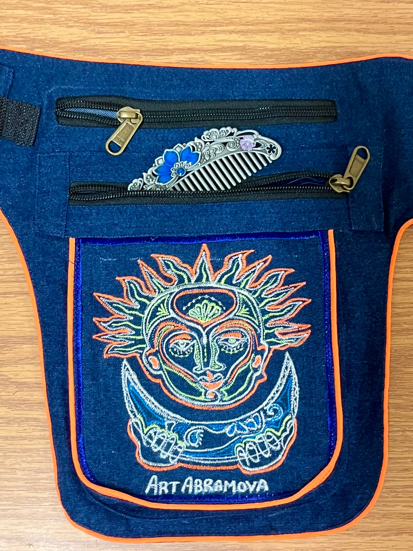 Denim Fest Belt The Dance of the Sun & the Moon