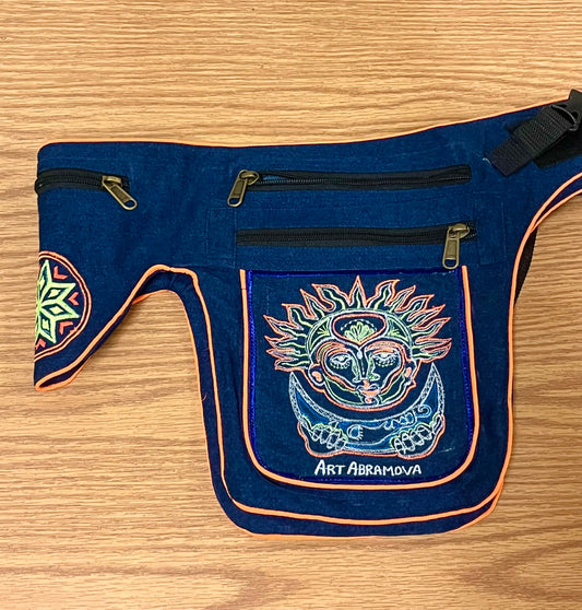 Denim Fest Belt The Dance of the Sun & the Moon