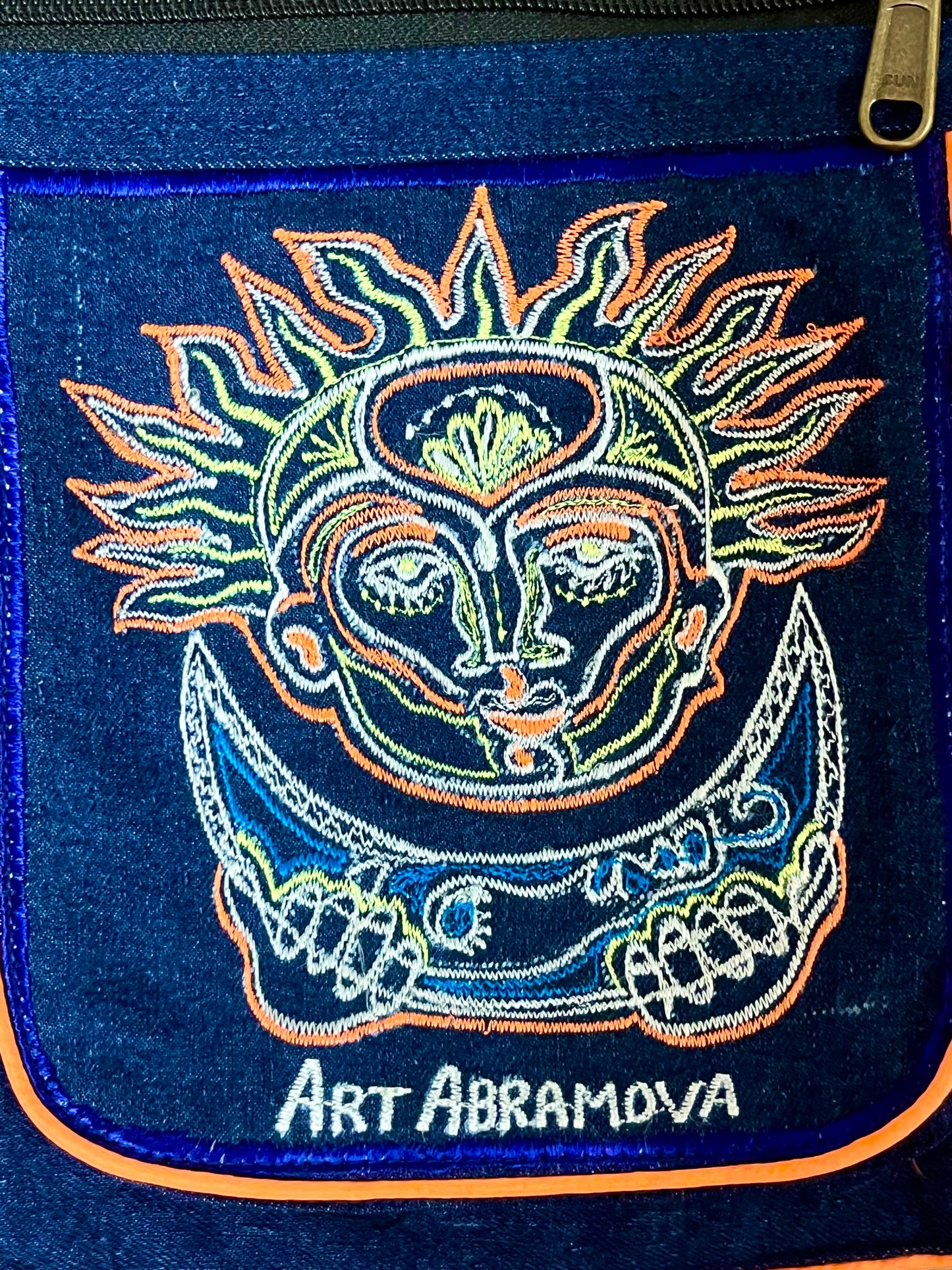 Denim Fest Belt The Dance of the Sun & the Moon