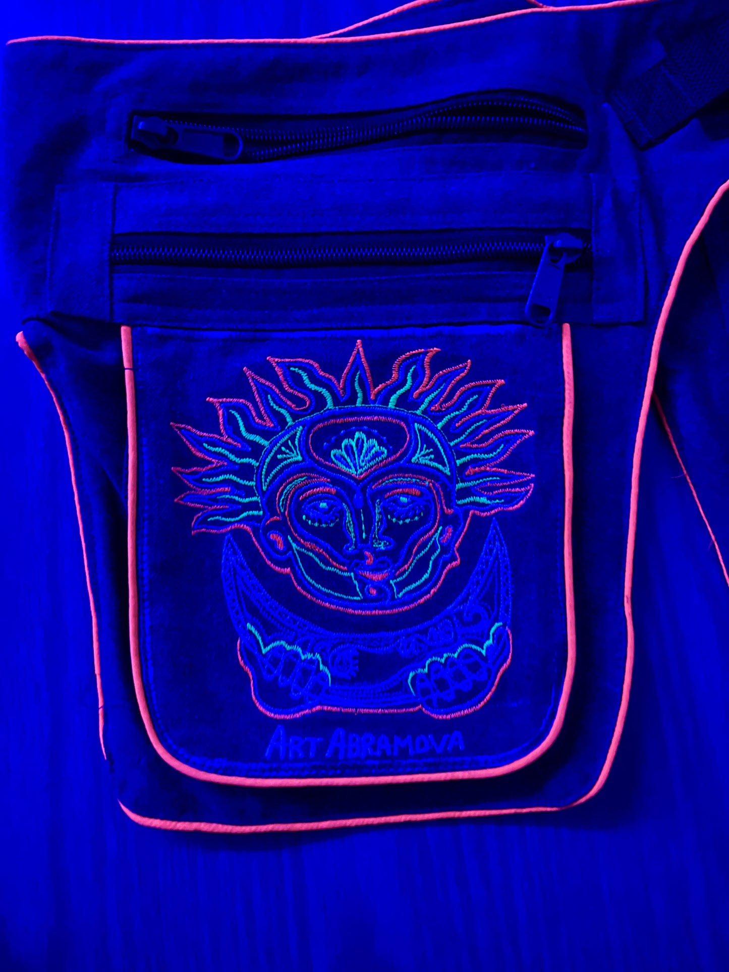 Denim Fest Belt The Dance of the Sun & the Moon