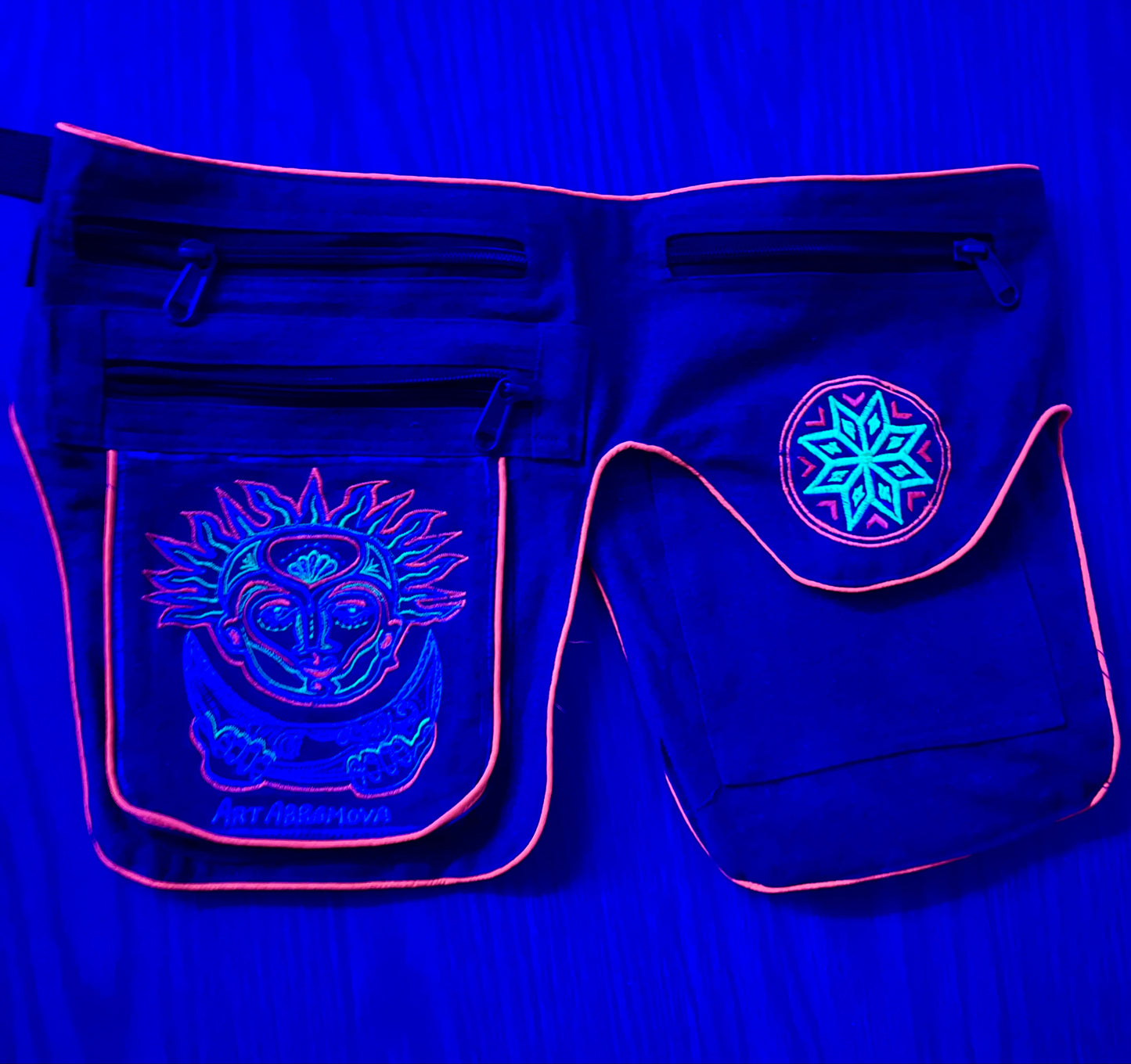 Denim Fest Belt The Dance of the Sun & the Moon