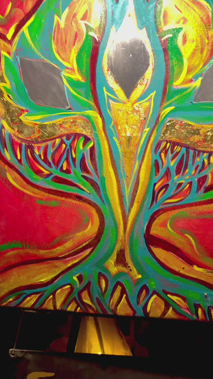 Tree Of Light — live painting at Caravan of Light with Eli Light, Burning Man 2026