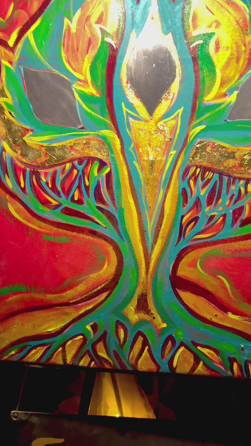 Tree Of Light — live painting at Caravan of Light with Eli Light, Burning Man 2026