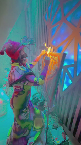 Symphony Tree — live painting process at Burning Man 2026