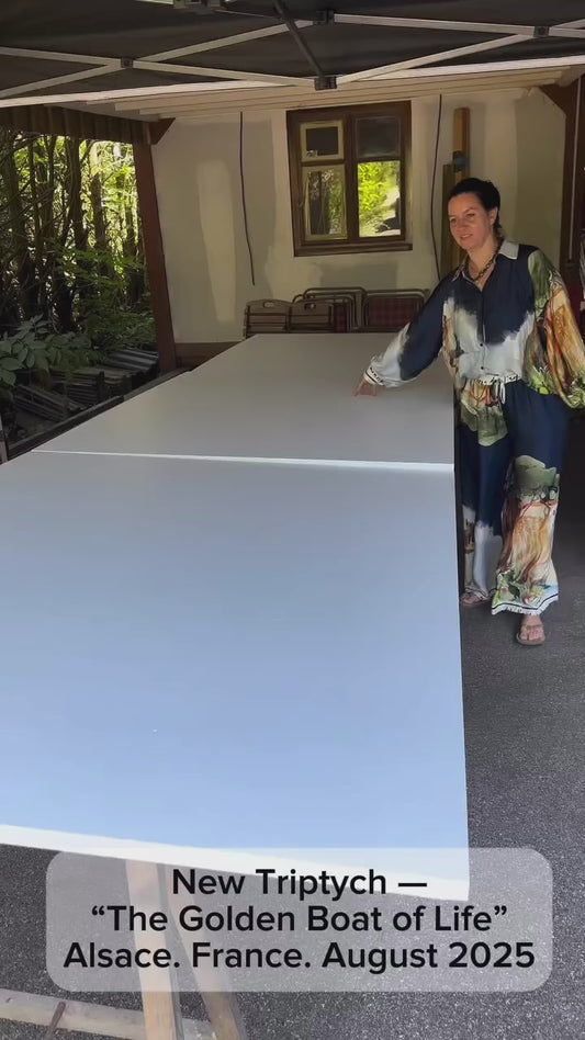 New Triptych — “The Golden Boat of Life”