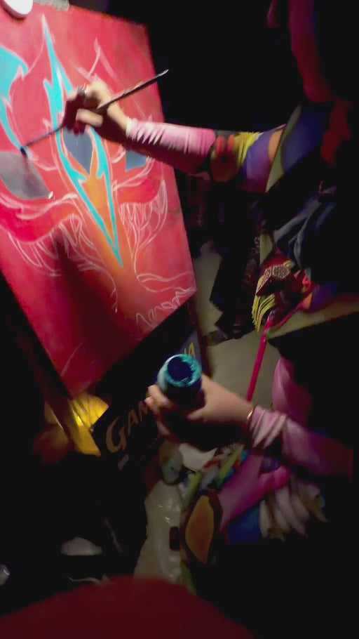 Tree Of Light — live painting at Caravan of Light with Eli Light, Burning Man 2026